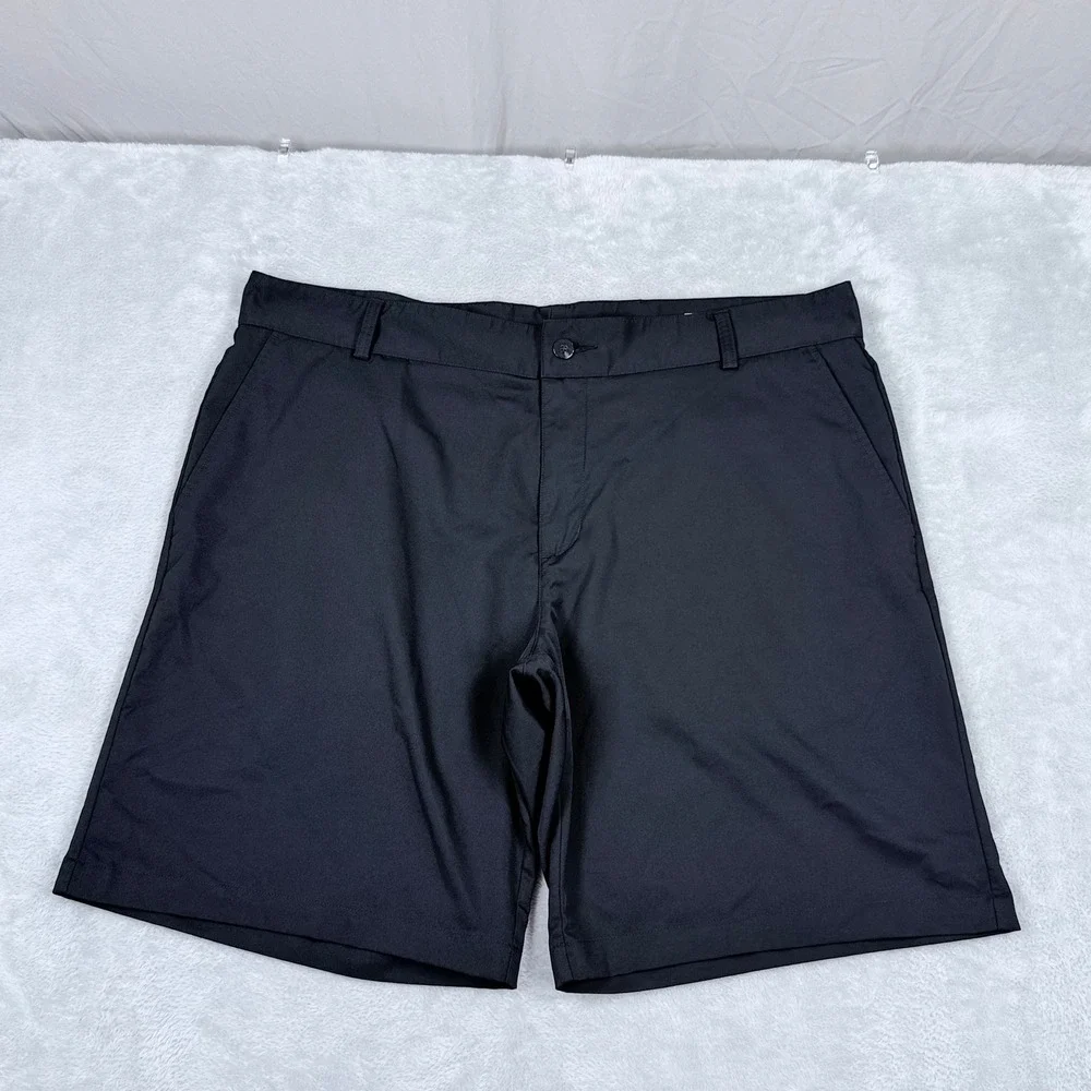 Adidas Golf Chino Shorts Mens 40 Black Climalite Performance 10